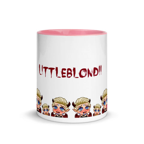 LittleBlondii - Weiße Tasse mit gefärbter Innenseite