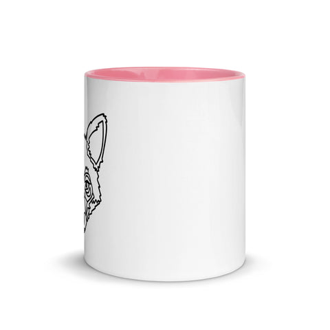 LeaKrsr - Weiße Tasse mit gefärbter Innenseite