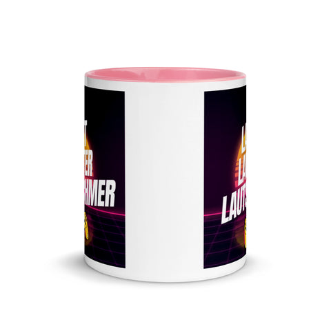 Lautschmer - Weiße Tasse mit gefärbter Innenseite und Druck
