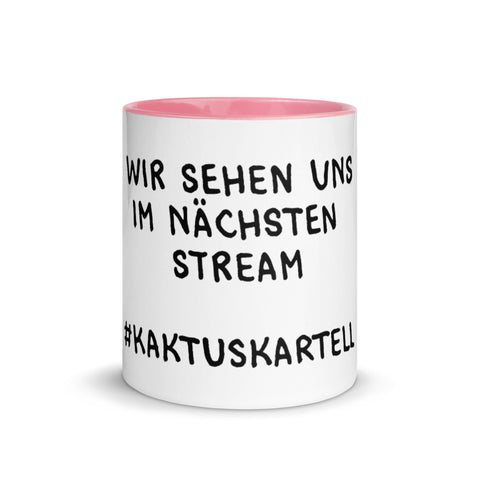 Elkantar1s - Weiße Tasse mit gefärbter Innenseite mit Druck