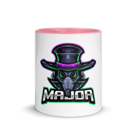 Major_TV_ - Weiße Tasse mit gefärbter Innenseite
