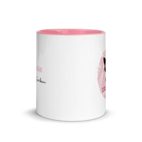 CinciNathie - Weiße Tasse mit gefärbter Innenseite