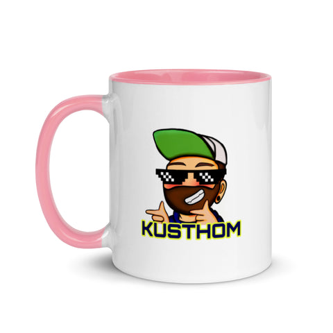 KUSTHOM - Weiße Tasse mit gefärbter Innenseite