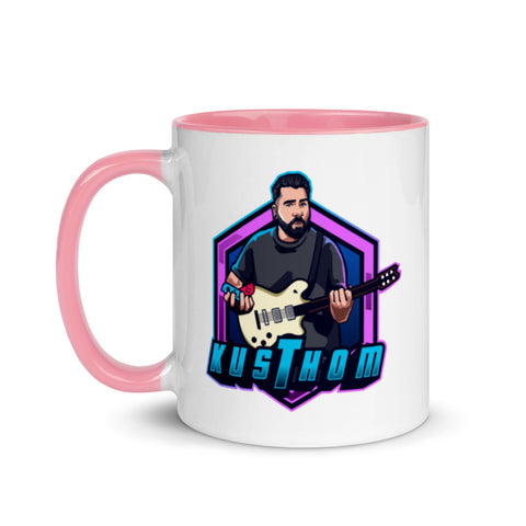 KUSTHOM - Weiße Tasse mit gefärbter Innenseite