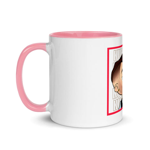 KUSTHOM - Weiße Tasse mit gefärbter Innenseite