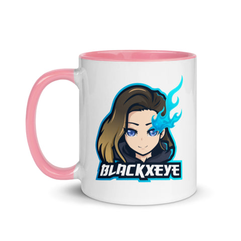 BlackxEye - Weiße Tasse mit gefärbter Innenseite