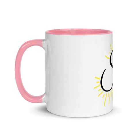 Sunshine_girl1 - Weiße Tasse mit gefärbter Innenseite