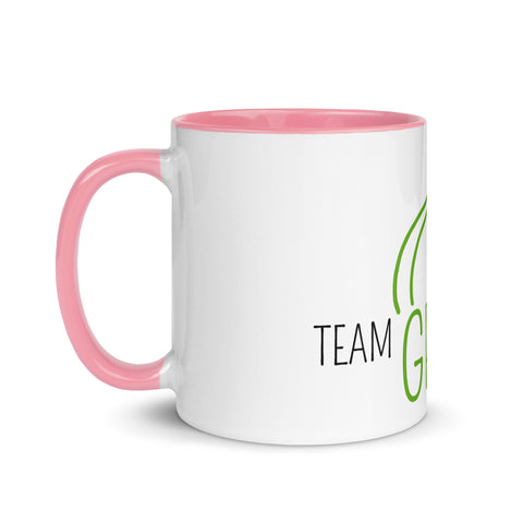 For Gamers - Team-Grass-Tasse mit gefärbter Innenseite