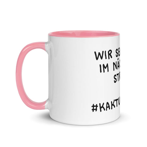Elkantar1s - Weiße Tasse mit gefärbter Innenseite mit Druck