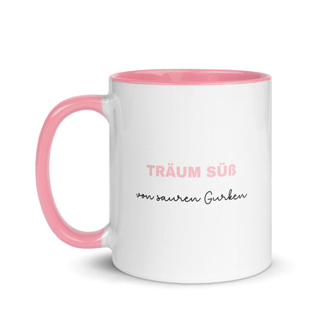 CinciNathie - Weiße Tasse mit gefärbter Innenseite