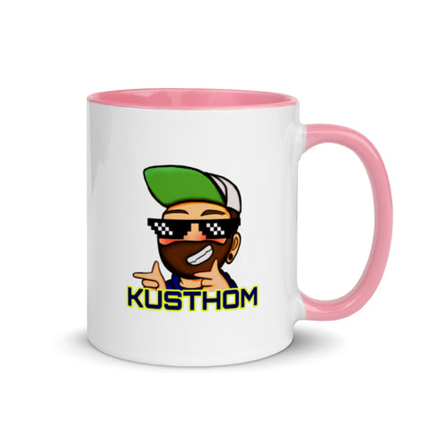 KUSTHOM - Weiße Tasse mit gefärbter Innenseite