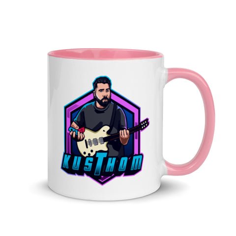 KUSTHOM - Weiße Tasse mit gefärbter Innenseite
