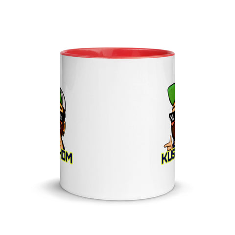 KUSTHOM - Weiße Tasse mit gefärbter Innenseite