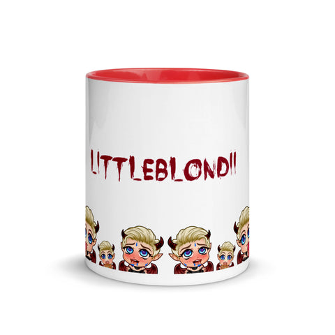 LittleBlondii - Weiße Tasse mit gefärbter Innenseite
