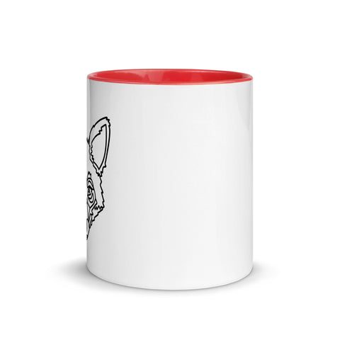 LeaKrsr - Weiße Tasse mit gefärbter Innenseite