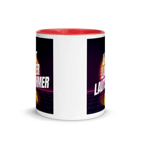 Lautschmer - Weiße Tasse mit gefärbter Innenseite und Druck