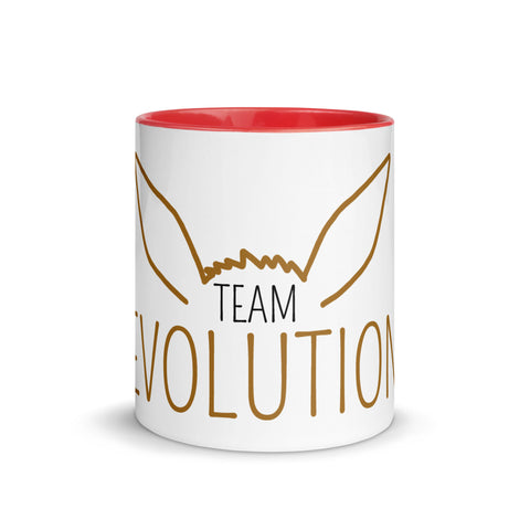 For Gamers - Team-Fire-Tasse mit gefärbter Innenseite