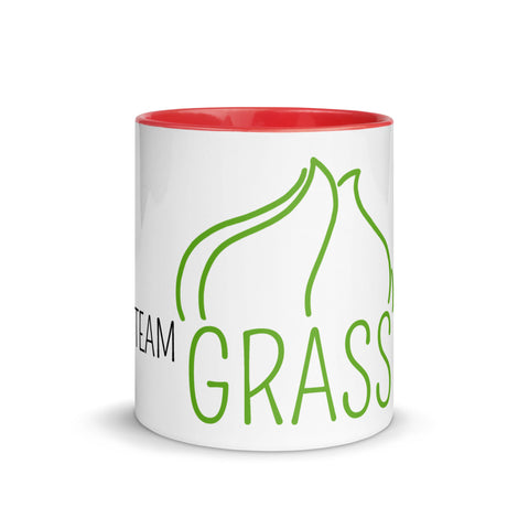 For Gamers - Team-Grass-Tasse mit gefärbter Innenseite