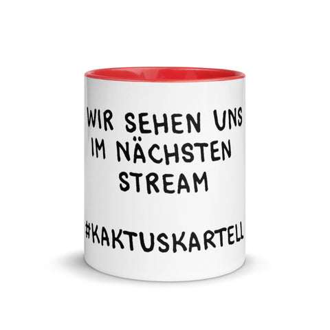 Elkantar1s - Weiße Tasse mit gefärbter Innenseite mit Druck