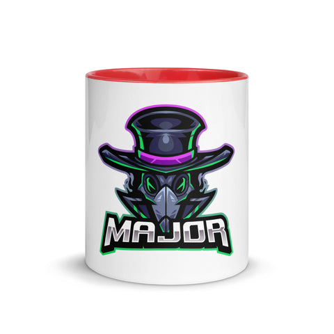 Major_TV_ - Weiße Tasse mit gefärbter Innenseite