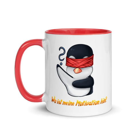 sinoroxx_1 - Weiße Tasse mit gefärbter Innenseite
