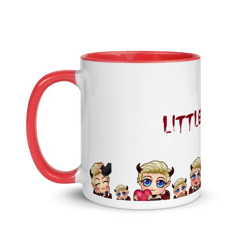 LittleBlondii - Weiße Tasse mit gefärbter Innenseite