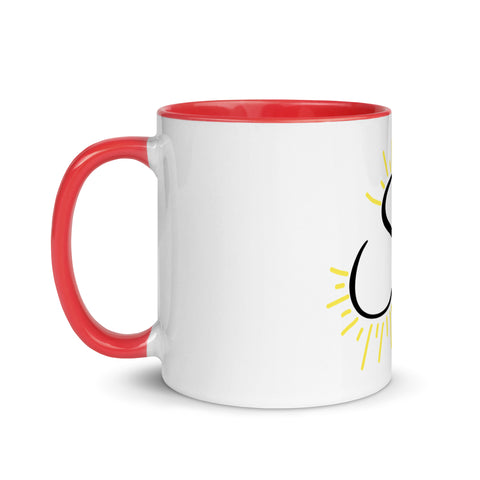 Sunshine_girl1 - Weiße Tasse mit gefärbter Innenseite