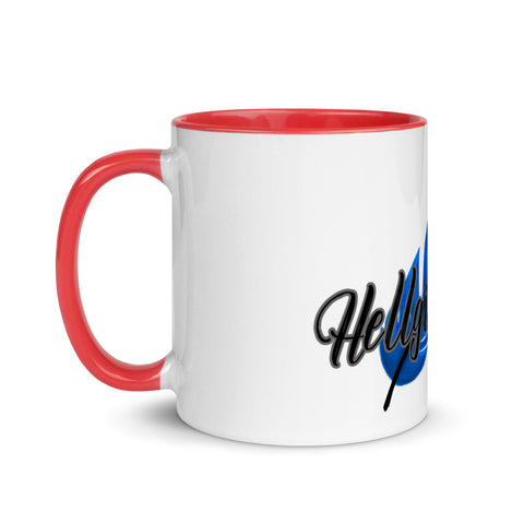 hellgirl30_ - Weiße Tasse mit gefärberter Innenseite und Druck