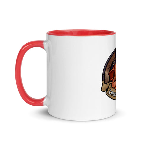 Lachsinator - Weiße Tasse mit gefärbter Innenseite
