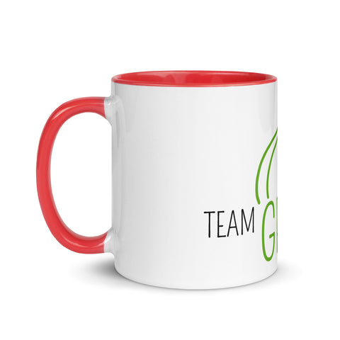 For Gamers - Team-Grass-Tasse mit gefärbter Innenseite