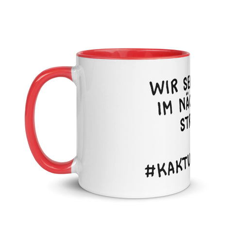 Elkantar1s - Weiße Tasse mit gefärbter Innenseite mit Druck