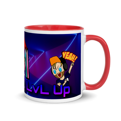 MrAndMrsLVLUp - Weiße Tasse mit gefärbter Innenseite
