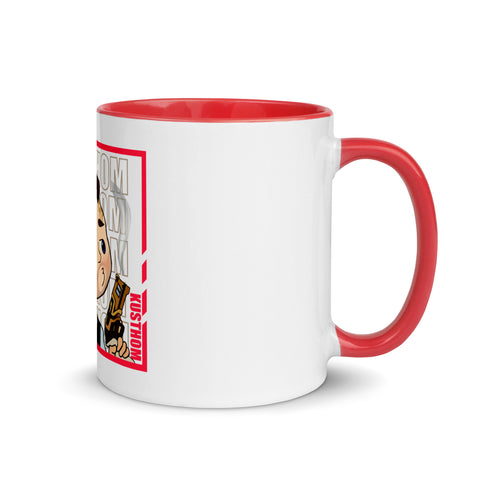 KUSTHOM - Weiße Tasse mit gefärbter Innenseite