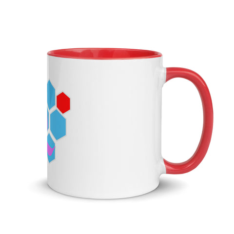 PitbullPitTv - Weiße Tasse mit gefärbter Innenseite