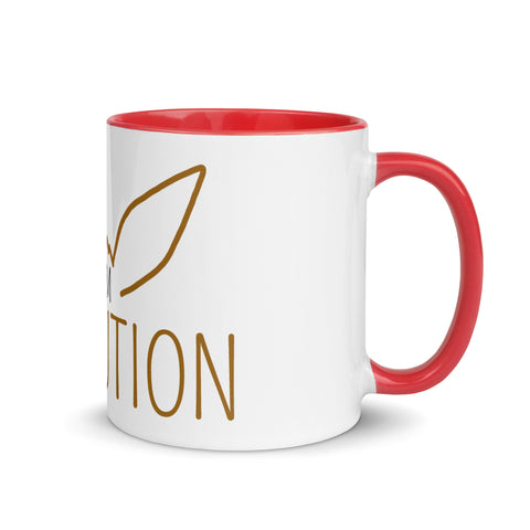 For Gamers - Team-Fire-Tasse mit gefärbter Innenseite