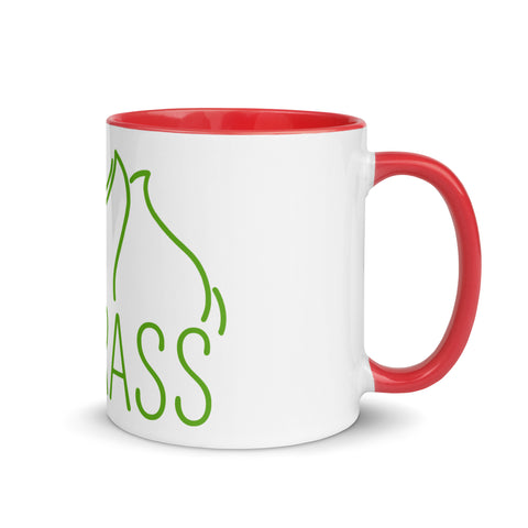 For Gamers - Team-Grass-Tasse mit gefärbter Innenseite