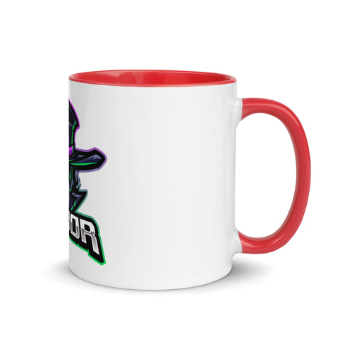 Major_TV_ - Weiße Tasse mit gefärbter Innenseite