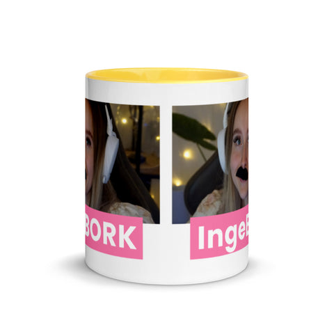 MinusElf - Weiße Tasse mit gefärbter Innenseite