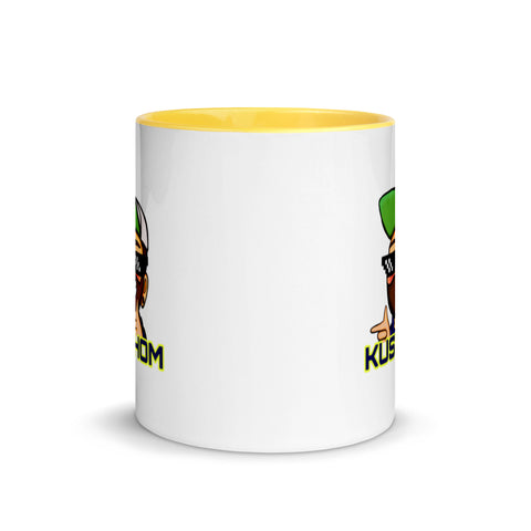 KUSTHOM - Weiße Tasse mit gefärbter Innenseite