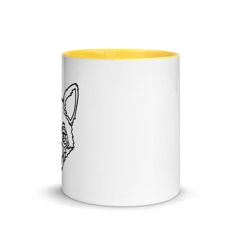 LeaKrsr - Weiße Tasse mit gefärbter Innenseite