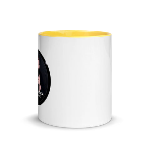 Lautschmer - Weiße Tasse mit gefärbter Innenseite und Druck