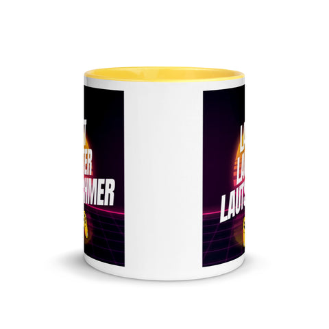 Lautschmer - Weiße Tasse mit gefärbter Innenseite und Druck