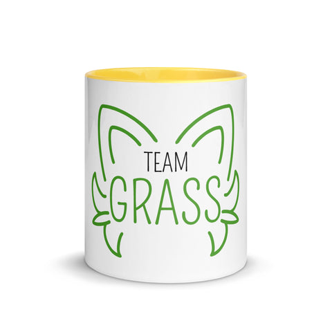 For Gamers - Team-Grass-Tasse mit gefärbter Innenseite