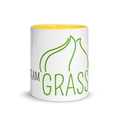 For Gamers - Team-Grass-Tasse mit gefärbter Innenseite