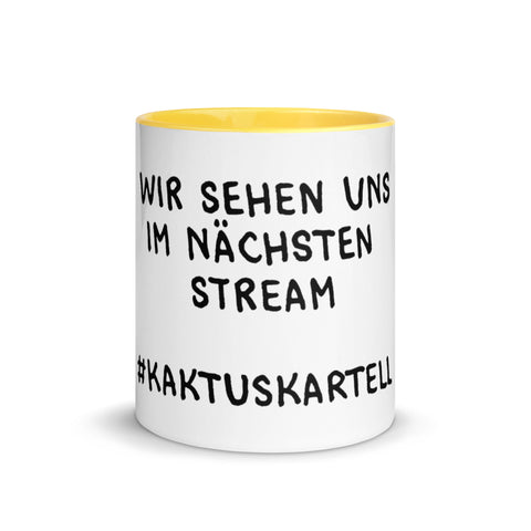 Elkantar1s - Weiße Tasse mit gefärbter Innenseite mit Druck