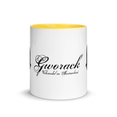 Gworack - Weiße Tasse mit gefärbter Innenseite