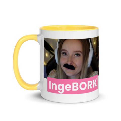 MinusElf - Weiße Tasse mit gefärbter Innenseite