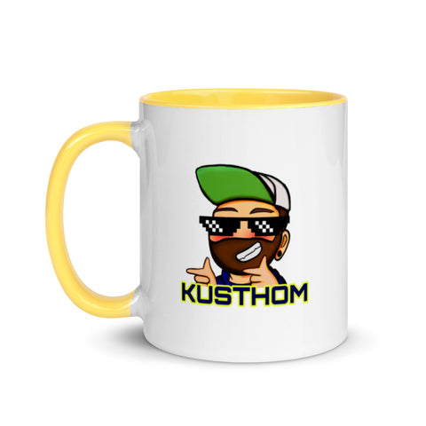 KUSTHOM - Weiße Tasse mit gefärbter Innenseite