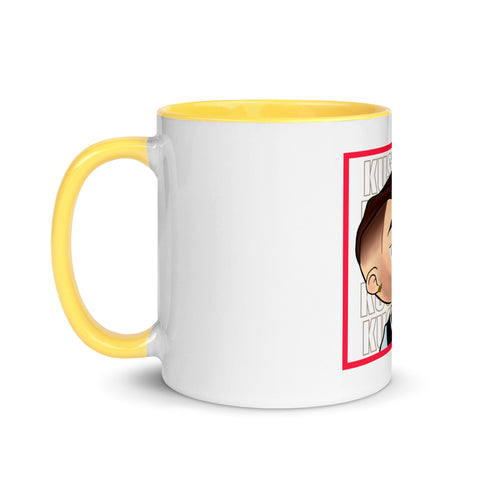 KUSTHOM - Weiße Tasse mit gefärbter Innenseite