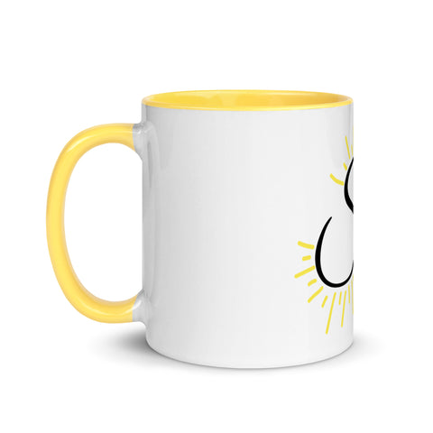 Sunshine_girl1 - Weiße Tasse mit gefärbter Innenseite